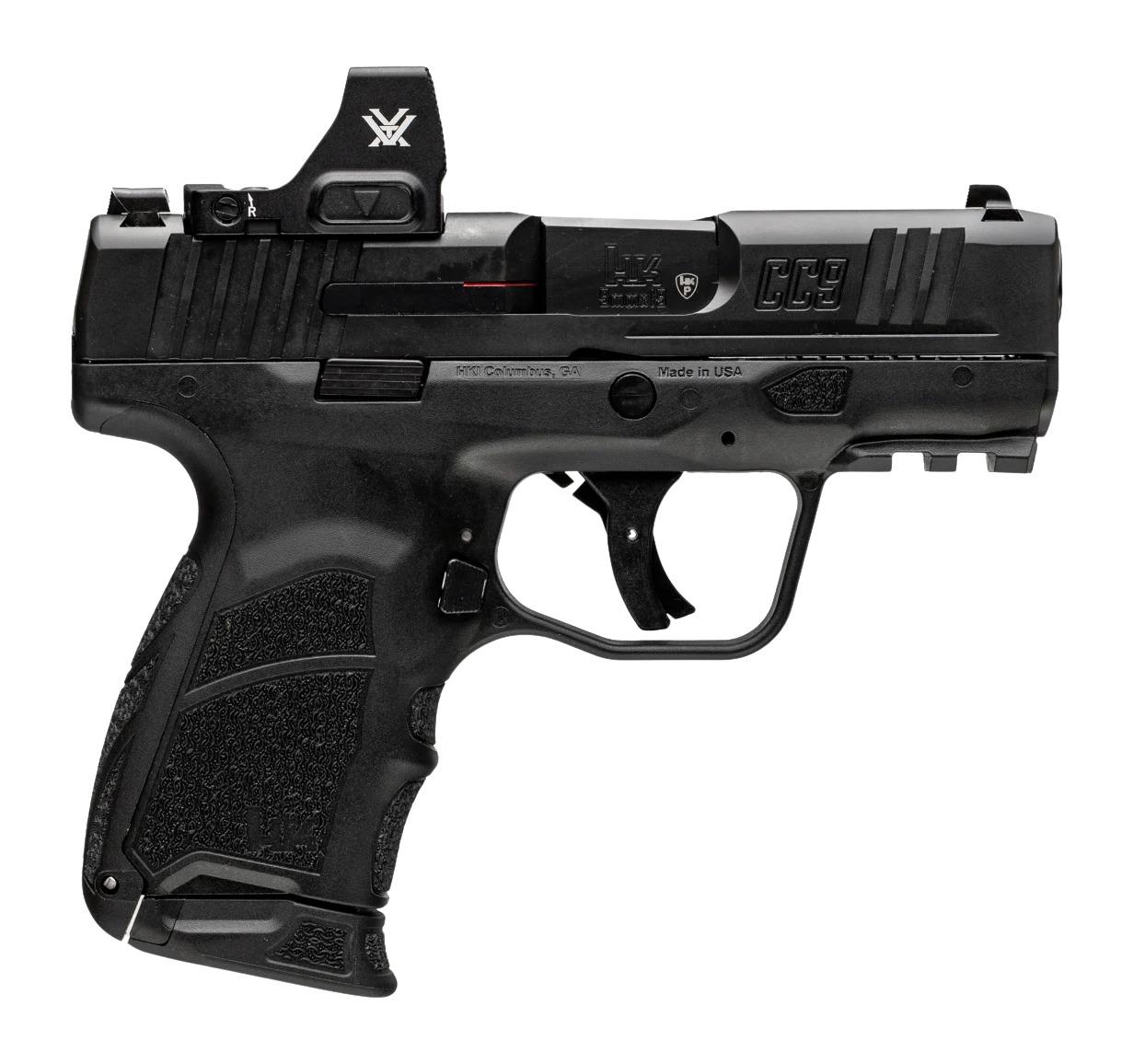 Heckler & Koch CC9 Optic Ready 9mm Pistol with Vortex Defender CCW - 3.32" - 1x 12rd, 1x 10rd Mags